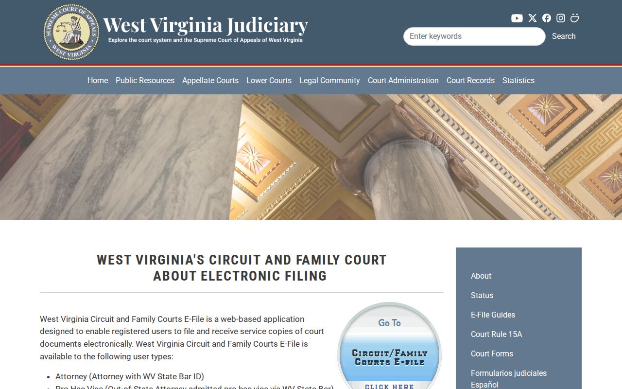 Monroe County property court records through the CourtPLUS and Vault public access system
