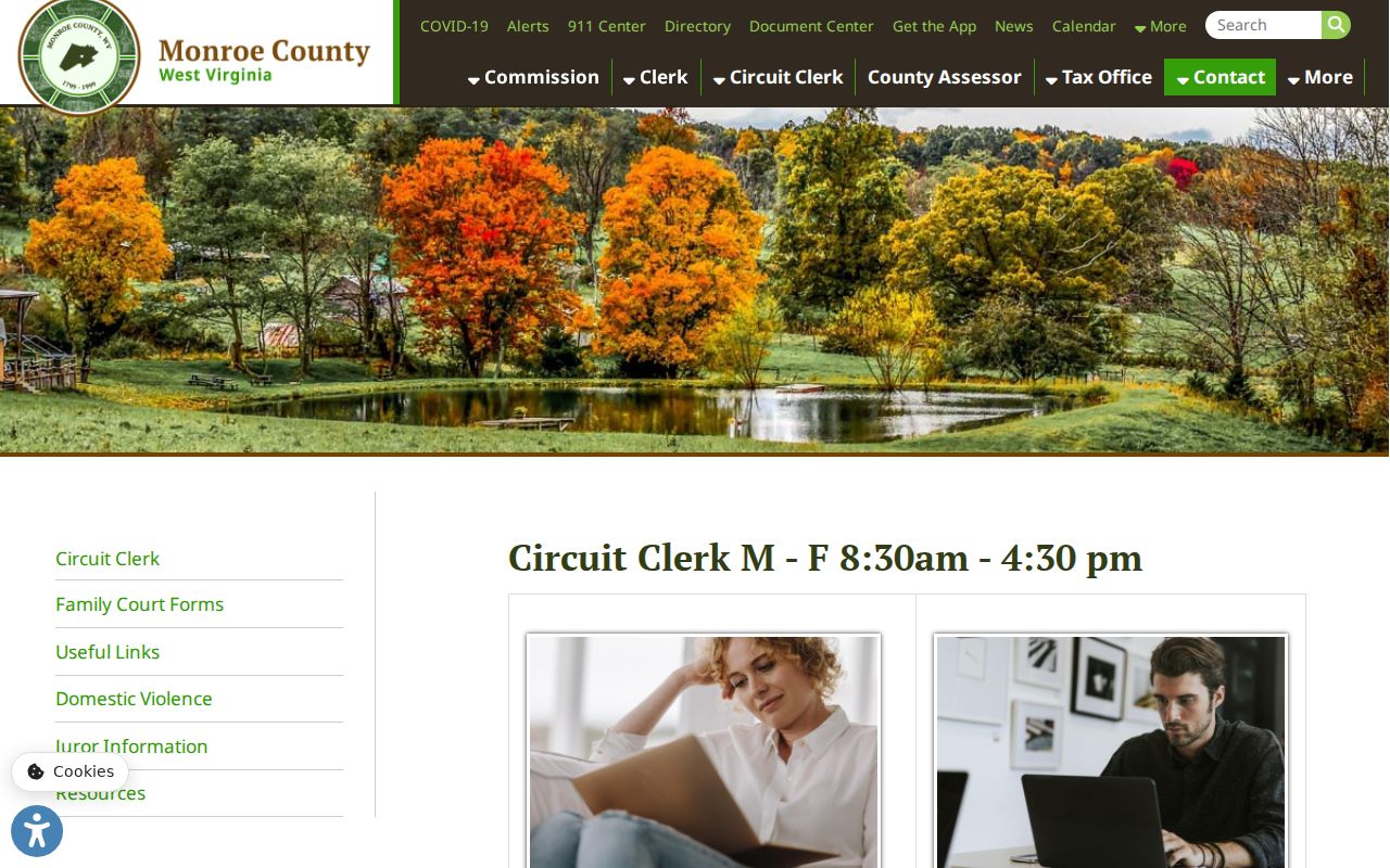 Monroe County Circuit Clerk forms and local court-record resources for deed and lien research
